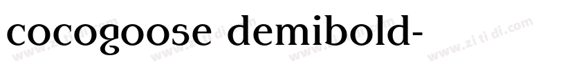 cocogoose demibold字体转换